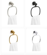 EALING TOWEL RING IN BRUSHED NICKEL,MATTE BLACK, MODERNE BRASS, POLISHED CHROME
