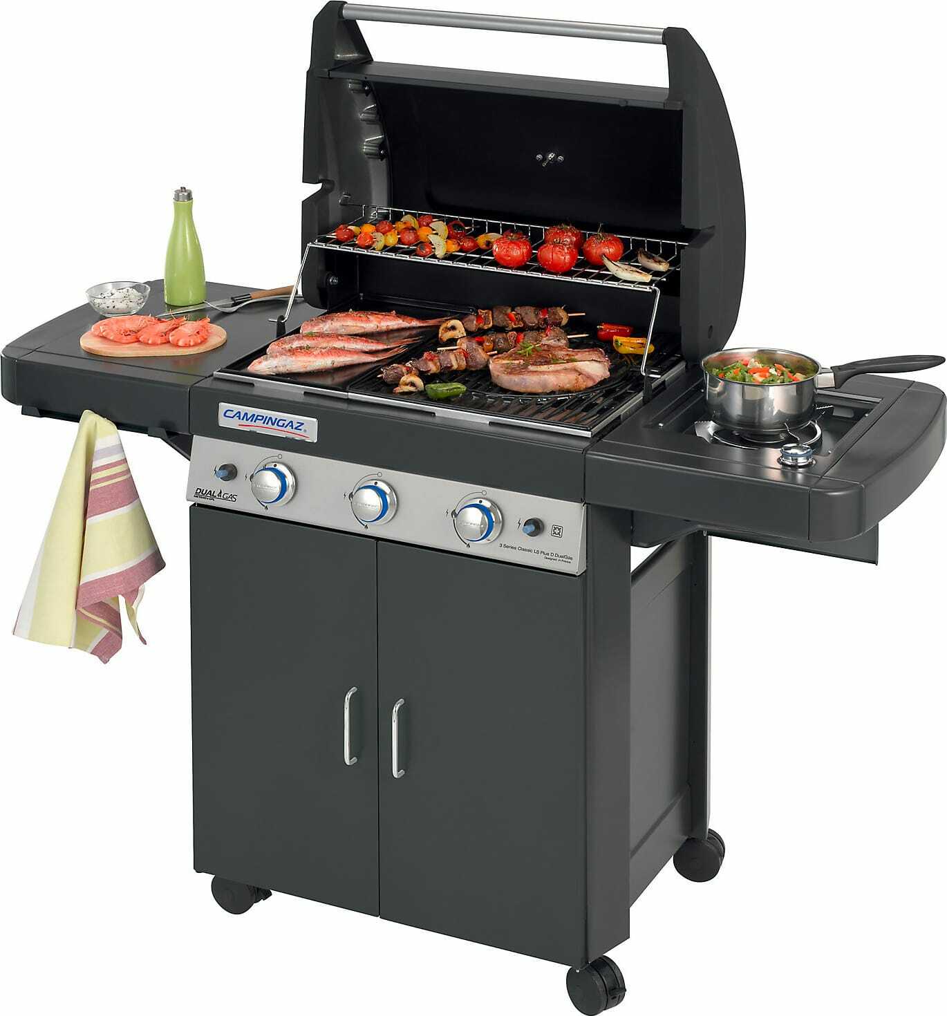 Barbecue a Gas Campingaz BBQ Gas Giardino 9.6+2.3 kW 3 Series Classic Plus Dark