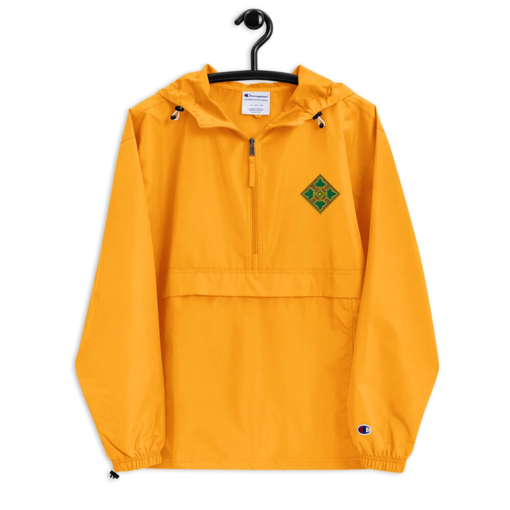 4th Infantry Division Embroidered Champion Packable Jacket