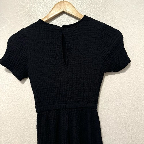 Zara Kids Girls 9 Black Jumpsuit Wide Leg Cargo Pockets Cinch Waist Boho Utility - Picture 6 of 15