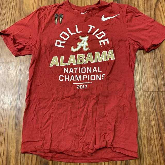 alabama crimson tide shirt Roll Tide 2017 National Champions Medium Nike | eBay