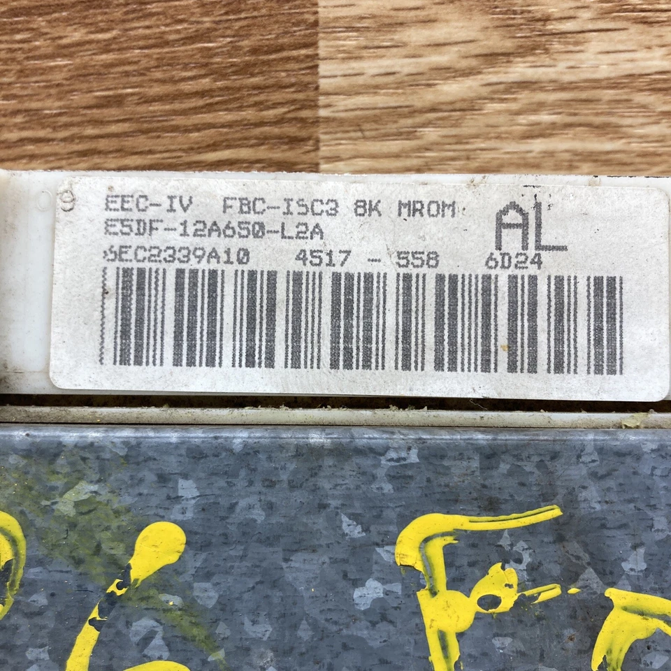 Computadora ecu e5DF-12A650-L2A Ford F150 o Bronco 1985-1986 ecm envío rápido Foto 2 de 2