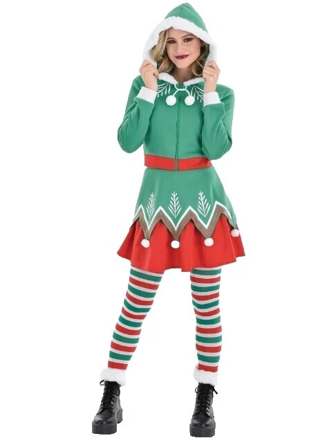 Disfraces De Navidad Traje Completo de Poliéster para Mujer