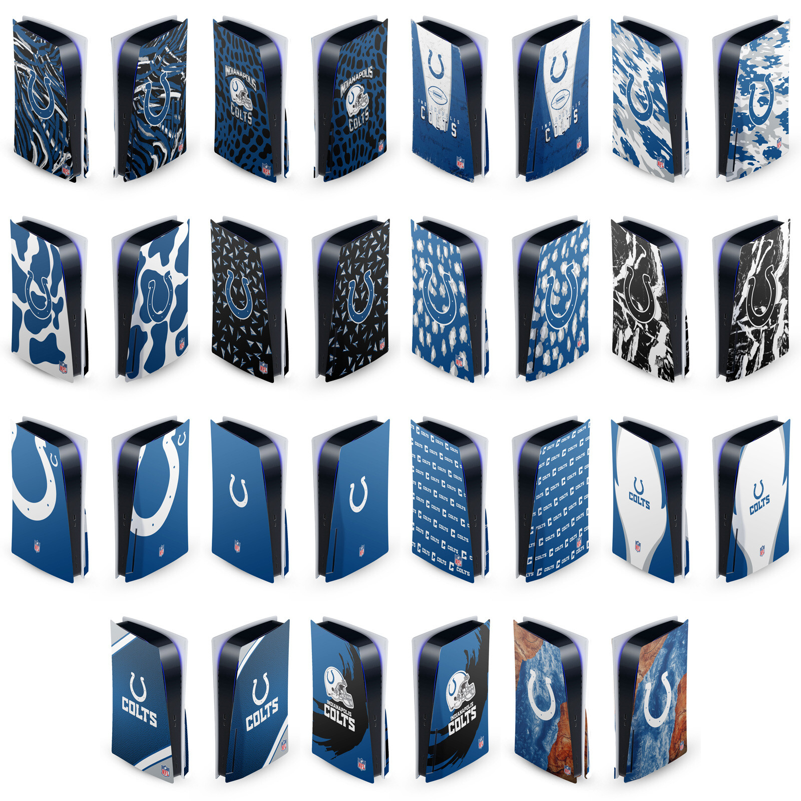 OFFICIAL NFL INDIANAPOLIS COLTS VINYL SKIN FOR SONY PS5 DISC EDITION CONSOLE