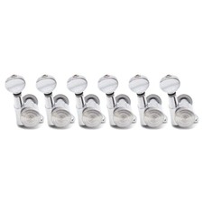 Right 6 Strings Chrome Electric Guitar Locking Tuning Pegs Tuners Machine Heads