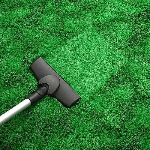Luxury Soft Shaggy Rugs Carpets Bedroom Rug Indoor Plush Area 3x5 Feet Green - Picture 2 of 7