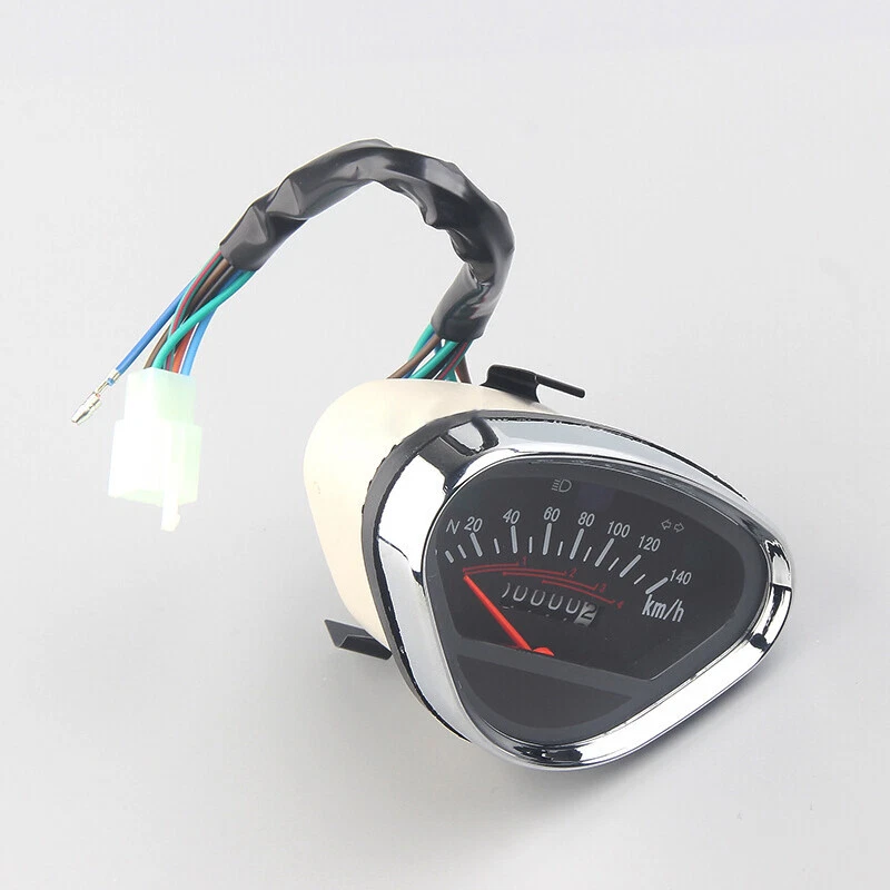 Retroiluminación Digital Moto Odómetro Velocímetro Tacómetro Señal de Giro Pantalla Foto 4 de 4