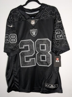 Las Vegas Raiders Josh Jacobs Nike Black REFLECTIVE Limited Jersey
