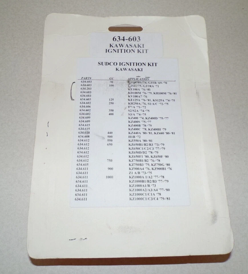 KIT ENCENDIDO KAWASAKI G3 KE KD 100 KH KV 100 KE KS 125 NUEVO Foto 2 de 2