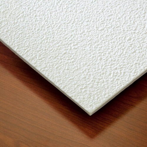 Wasserdichte PVC-Deckenfliesen - Genesis Stucco Pro 2' x 2' weißer Karton mit 12 Fliesen - Bild 1 von 3