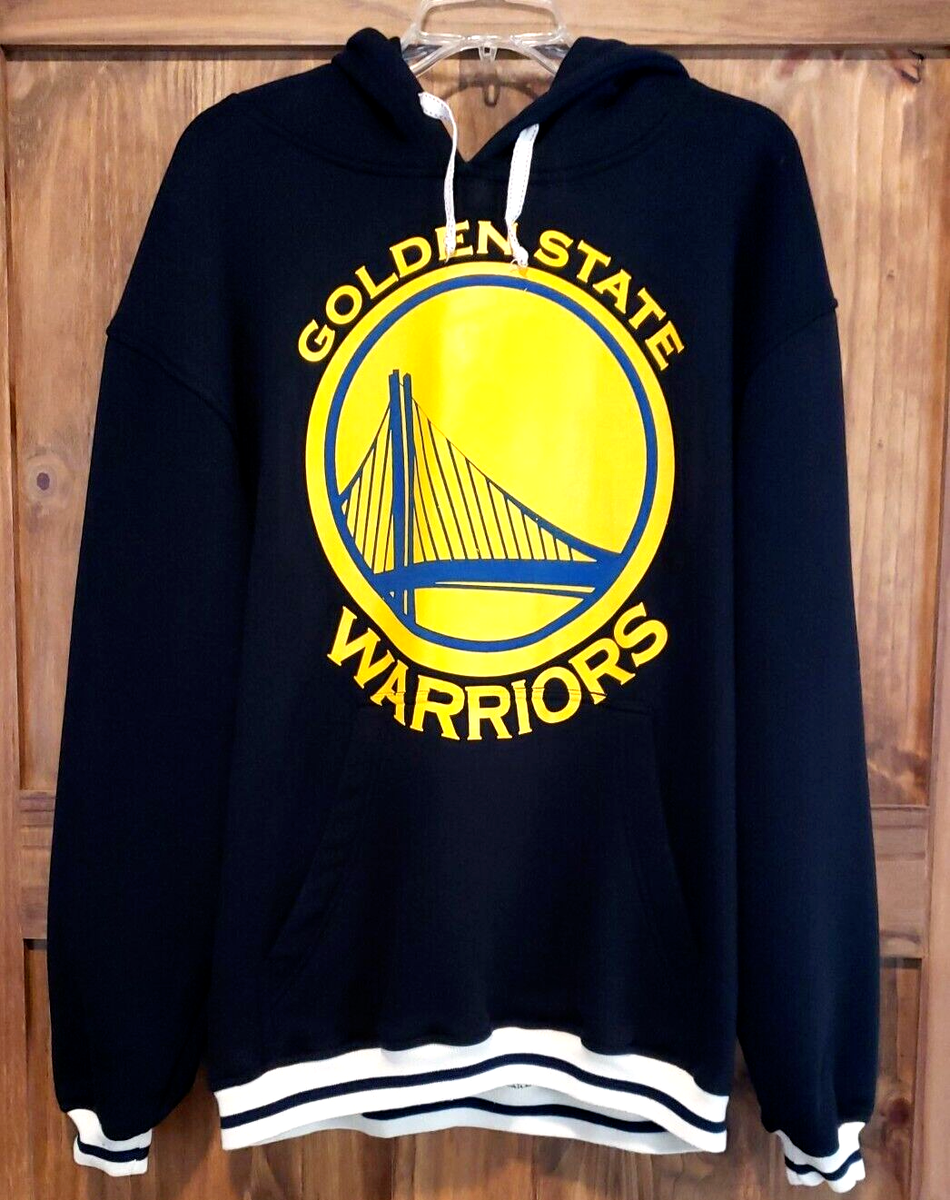 Golden State Warriors Sweatshirt Hoodie Mens XL Blue Logo Graphic