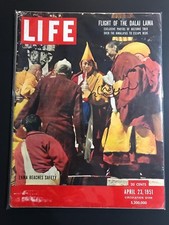 Dalai Lama Signed Life Magazine April 23 1951 Tibet JSA LOA Autograph Buddhism