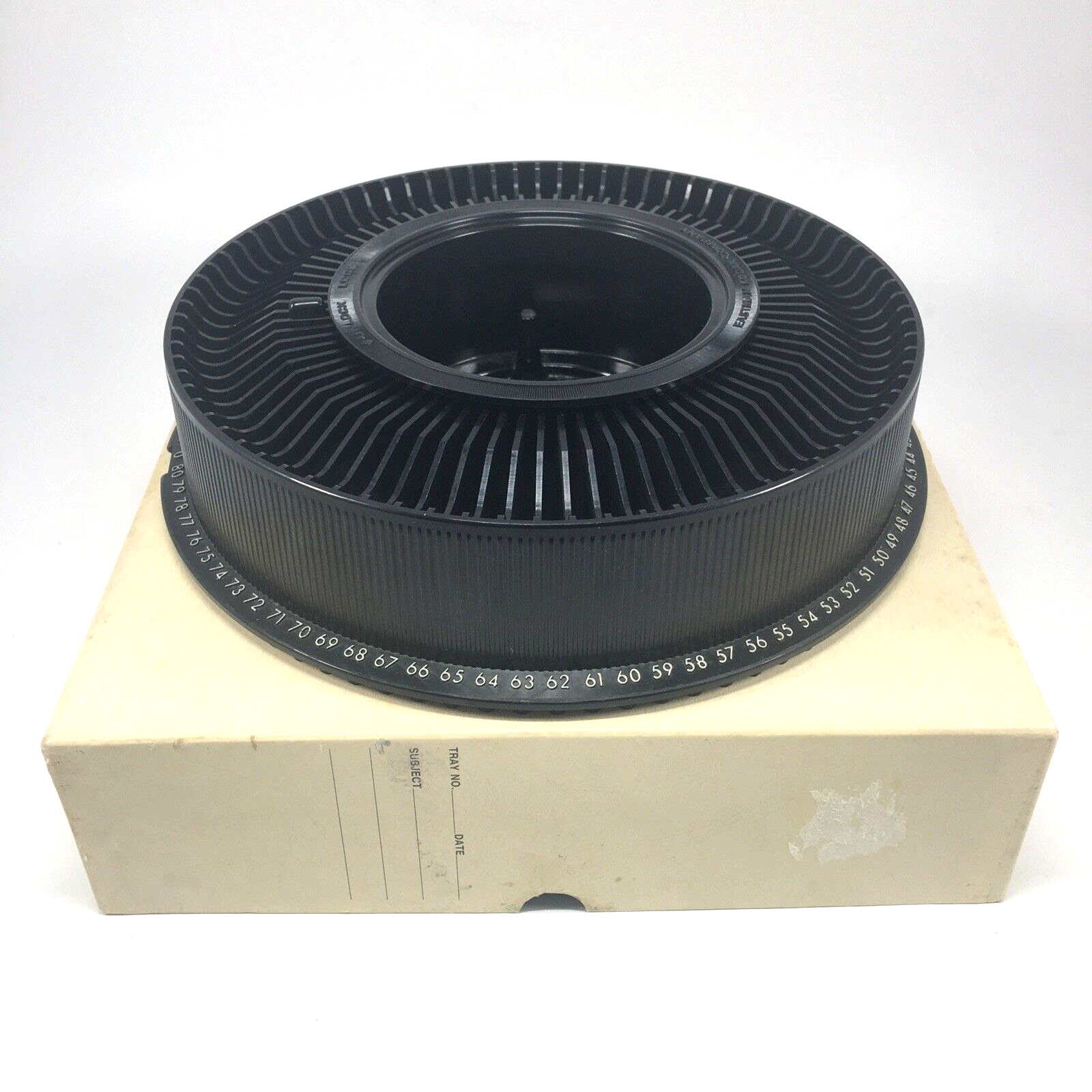 Kodak Carousel 140 Slide Black Tray With Box