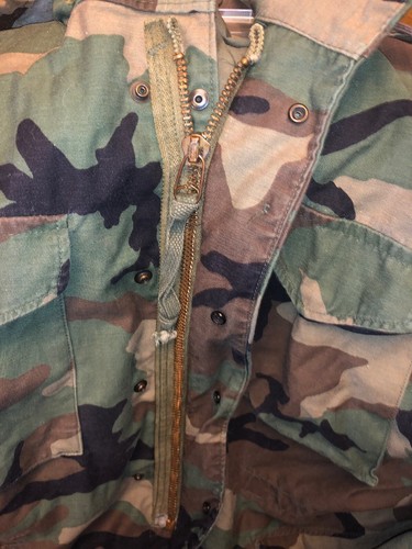 M65 Field Jacket Woodlands Camo Made by Golden Mfg Co In USA Small Long - Picture 5 of 6