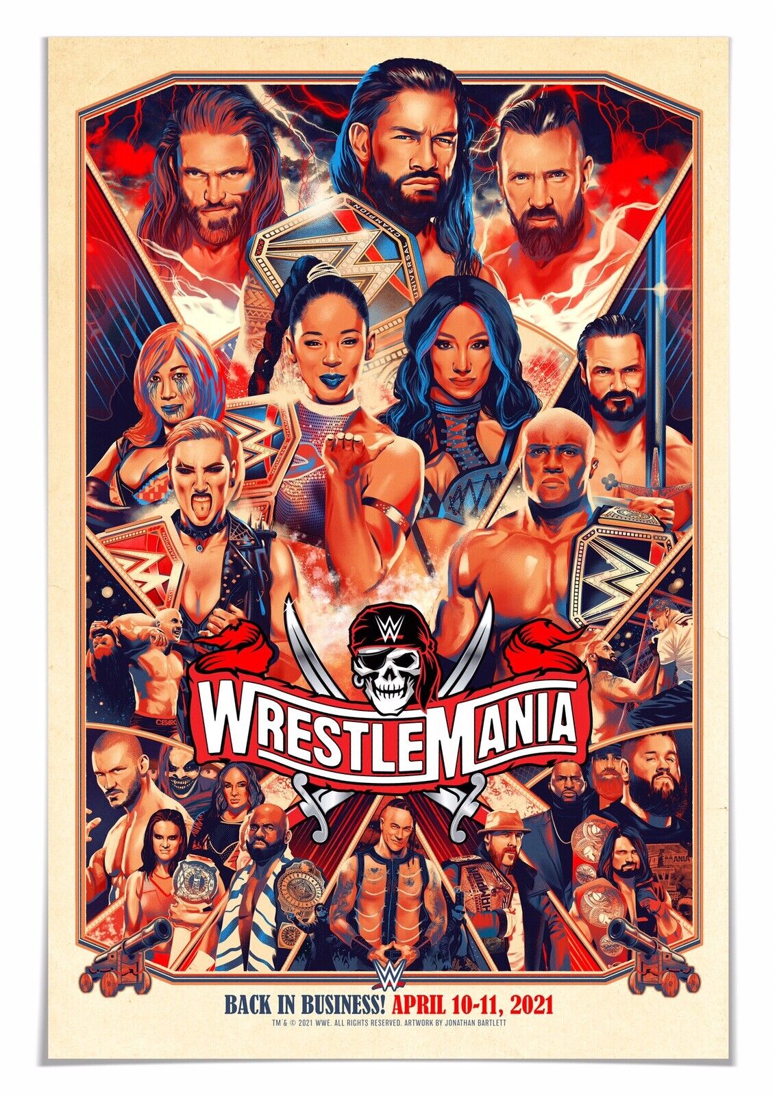 wrestlemania 10 poster