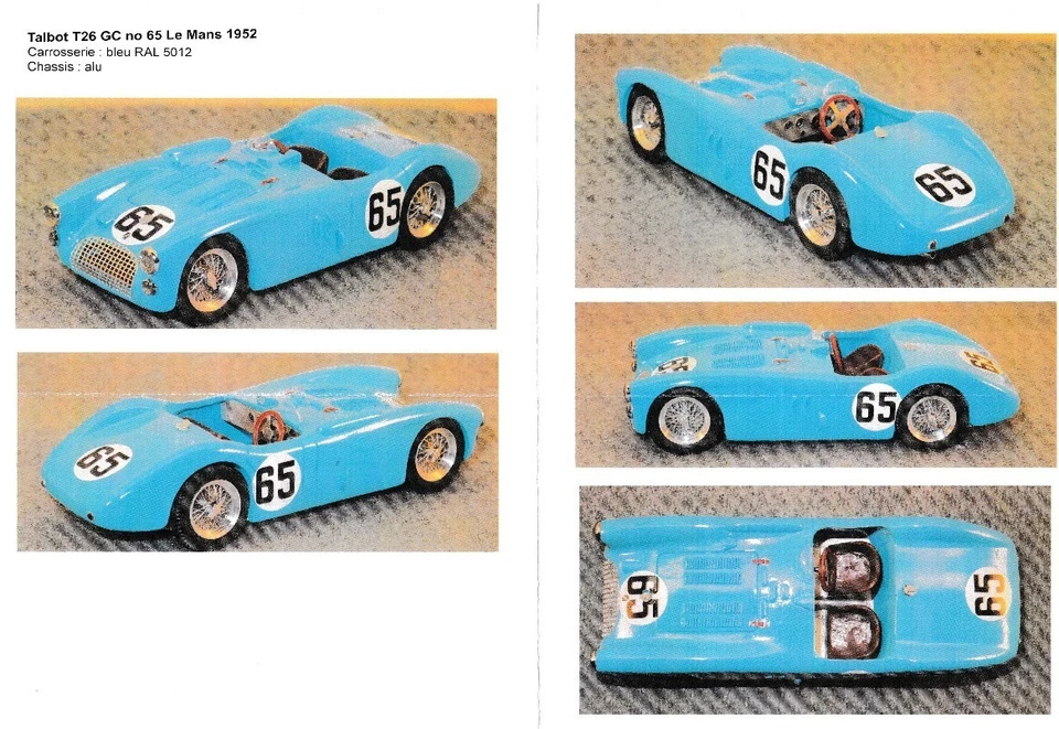 1-43 Talbot Lago T26 CG Le Mans 1952 #65 resin kit GCAM - Immagine 2 di 4