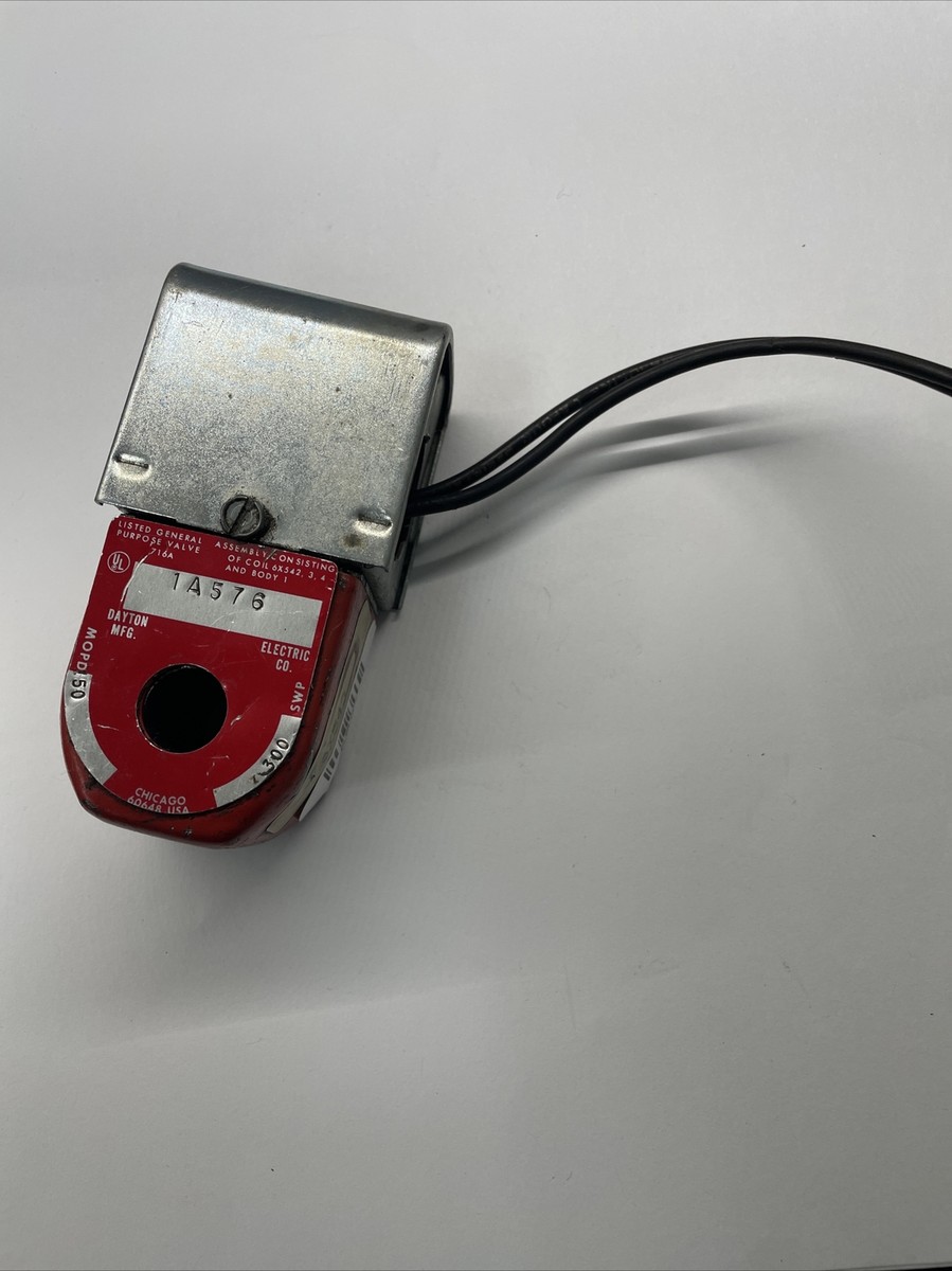 DAYTON SOLENOID VALVE Coil 120VAC 1A576 6X543