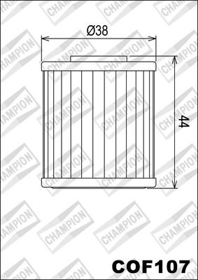 COF107 Ölfilter CHAMPION Kawasaki KX250 F-T6F,T7F,T8F,W9F,Xafb ,Ybf 250 2010