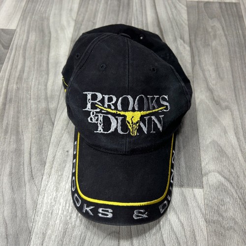 Brooks & Dunn Sports Design Baseball Cap Men OS Black Embroidered Adjustable Hat