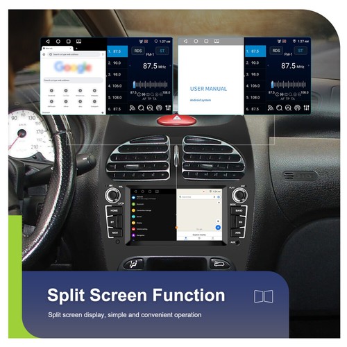 CarPlay DAB+ Für PEUGEOT 206 206CC 206SW 2000-2008 Android 13 Autoradio 4G+64GB - Bild 12 von 21