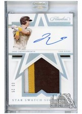 Jake Cronenworth 2021 Panini Flawless Star Swatch Auto Rookie Card #SSS-JC 3/25