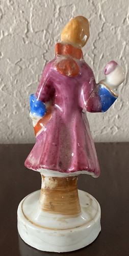 VINTAGE OCCUPIED JAPAN FIGURINE VICTORIAN COLONIAL MAN 6 '' TALL - Picture 4 of 6