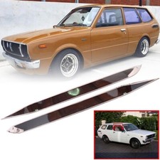 Rain Visor Weather Guard Chrome Fit For Toyota Corolla KE36 2 Door Van 1974-1981