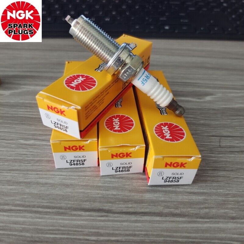 パーツ ngk 4Pcs NGK LZFR5F 94858 Nickel Alloy Spark Plug For Peugeot