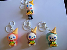 Jack In The Box JIBBI Keychain Complete Set 4pcs Free Shipping