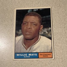 Topps 1961 Willie Mays #150 San Francisco Giants Baseball Vintage Trading Card