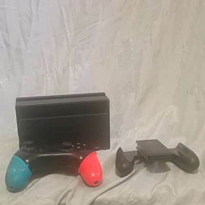 Nintendo Wireless Controller & Joy-Con Grip for Switch, Black/Blue/Red