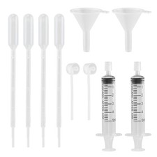 Frandilo 10pcs Perfume Refill Tool Kit, Plastic 1.7 Ounces, white