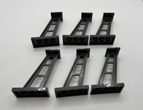 Lego 1x 4476b Dark Grey Support 2 x 4 x 5 Stanchion Inclined 5mm Wide Posts 7754