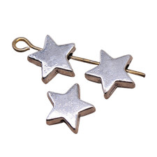 180 Tibetan Silver Star Spacers Beads 9X9MM Diy Jewelry Making L15416