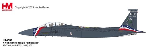 Hobby Master 1/72 F-15E Strike Eagle "Liberator" 92-0364 48th FW 2022 HA4539 - Picture 11 of 12