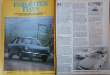Original CC 1989 extract article FIAT 124 coupe twin-cam, SPIDER & ABARTH Rallye