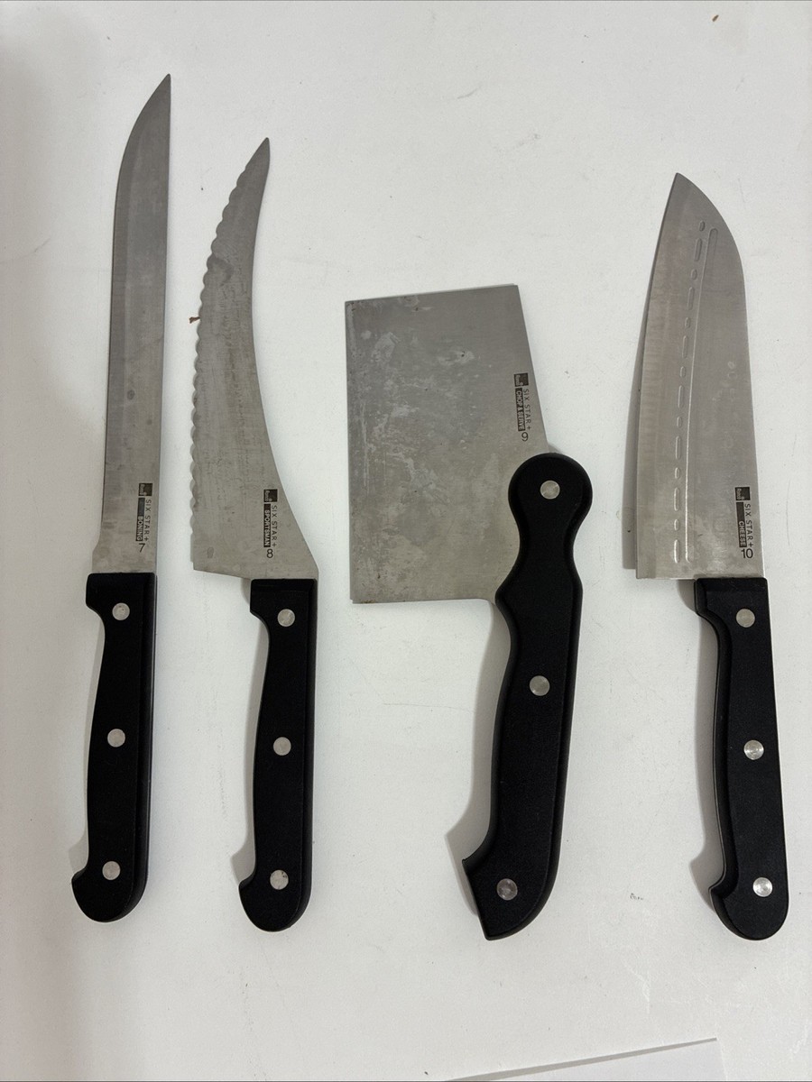 Ronco Six Star Knife Set With Block - Only Missing a Few Pieces | eBay