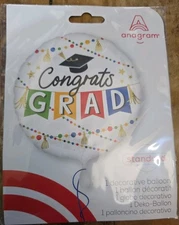 Anagram Foil Ballon Congrats Grad 1 Piece  Party Supplies