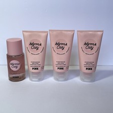 Victoria's Secret PINK Warm and Cozy Lotion Body Mist Bundle Travel Size