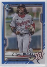 2021 Bowman Draft Chrome Blue Refractor 24/150 Jordy Barley #BDC-6 06t1