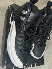 Air Jordan 12 Retro GS 4Y Nike Shoes Black 153265-001 Used Sold  As Is  