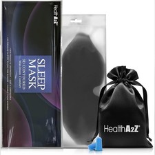HealthA2Z Sleep Eye Mask, Heat-Bonded Technology, Easy to Adjust, Ideal for Medi