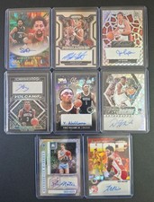 NBA Autograph Card Lot Of 8 Parrallel Lot Sp Obsidian Hoops Prizm Mosaic Phoenix