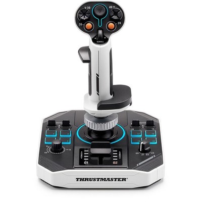 Thrustmaster Sol-R 1 Flightstick with Ambidextrous Grip, Black/White