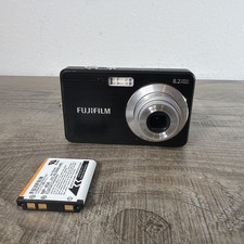 Fujifilm FinePix J10 Compact Digital Camera 8.2MP Black 3x Zoom 2.7in w/ Battery