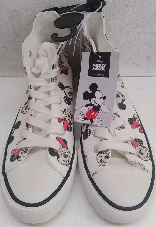 Womens Mickey Mouse Primark High Tops Trainers UK 6 - Image 2 of 4