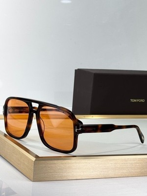 Tom Ford FT0884 Falconer02 Square Sunglasses Dark Tortoise Frame  Amber Lens