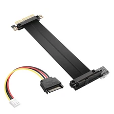 PCIe 3.0 X4 to U.2 SFF-8639 Extension Cable 90 Degree 20CM NVMe Riser