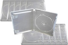 10 x NEW GENUINE Playstation 3 PS3 Replacement CLEAR TRANSPARENT Game Cases OEM