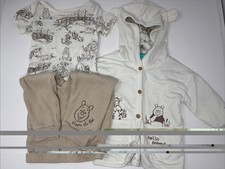 Disney Baby Winnie The Pooh Baby Outfit Set 12M 3 Piece Cardigan Pants Bodysuit